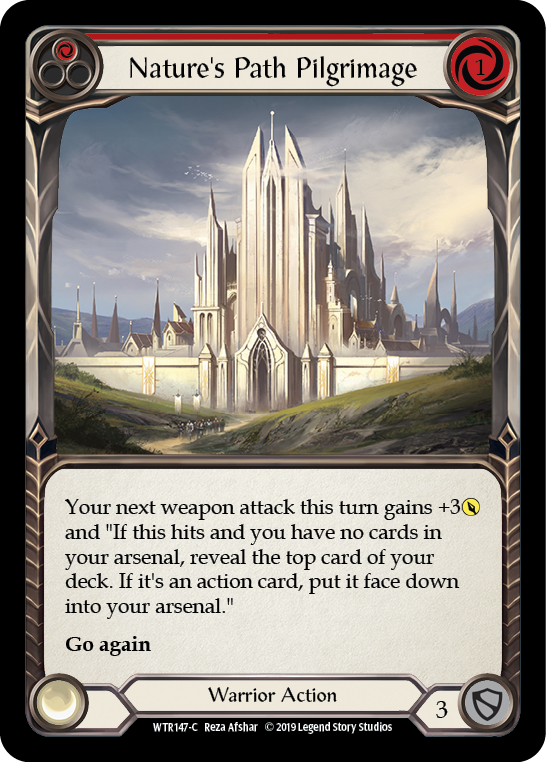 Nature's Path Pilgrimage (Red) [WTR147-C] Alpha Print Normal | Gamers Paradise