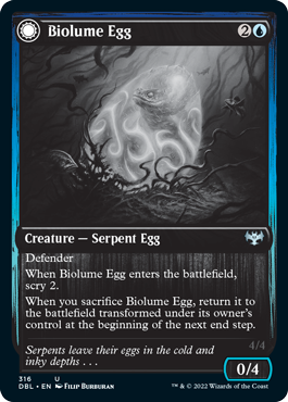 Biolume Egg // Biolume Serpent [Innistrad: Double Feature] | Gamers Paradise