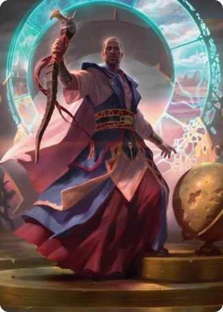 Teferi, Who Slows the Sunset Art Card [Innistrad: Midnight Hunt Art Series] | Gamers Paradise