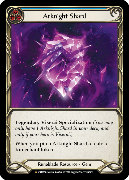 Arknight Shard [CRU000] 1st Edition Cold Foil | Gamers Paradise