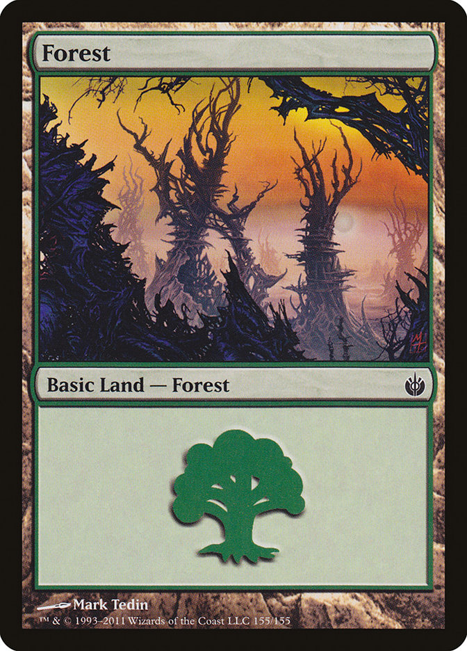 Forest (155) [Mirrodin Besieged] | Gamers Paradise