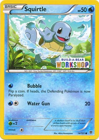Squirtle (14/101) (Build A Bear Workshop Exclusive) [Black & White: Plasma Blast] | Gamers Paradise