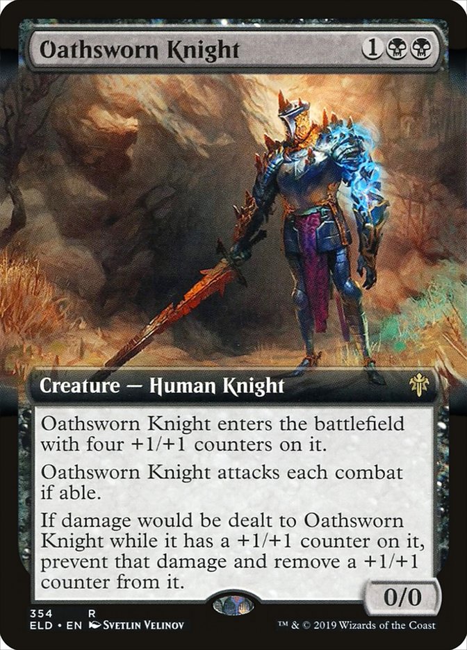 Oathsworn Knight (Extended Art) [Throne of Eldraine] | Gamers Paradise