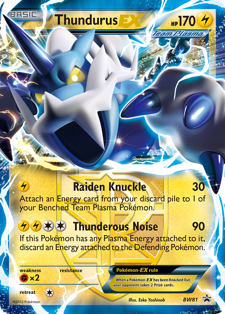 Thundurus EX (BW81) [Black & White: Black Star Promos] | Gamers Paradise