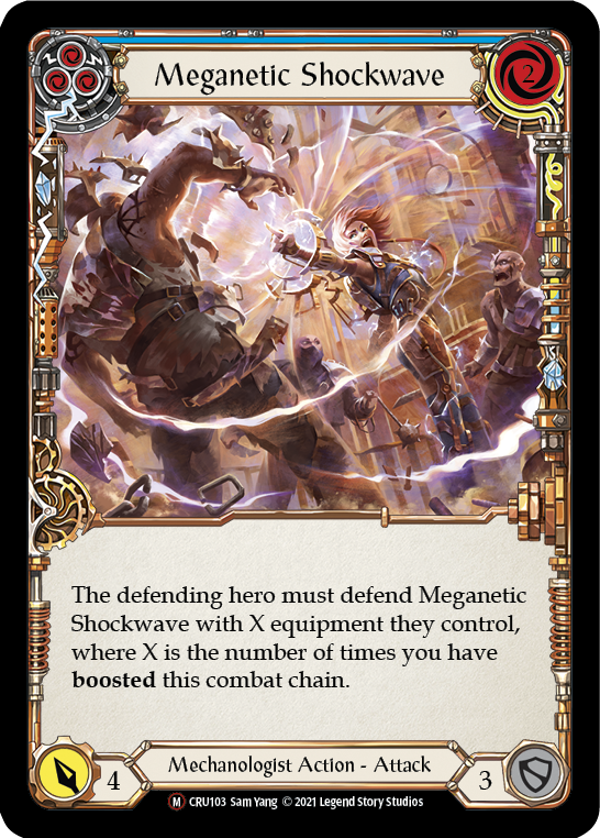 Meganetic Shockwave [U-CRU103-RF] Unlimited Rainbow Foil | Gamers Paradise