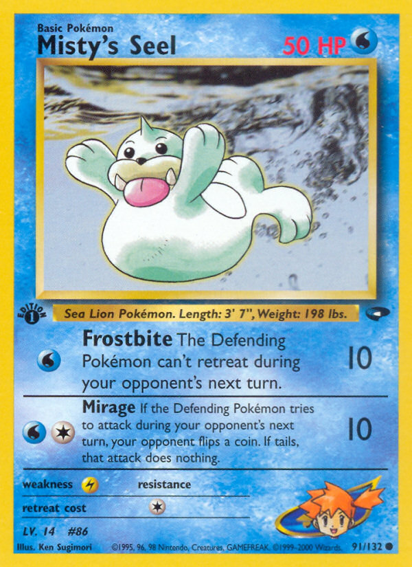 Misty's Seel (91/132) [Gym Challenge 1st Edition] | Gamers Paradise