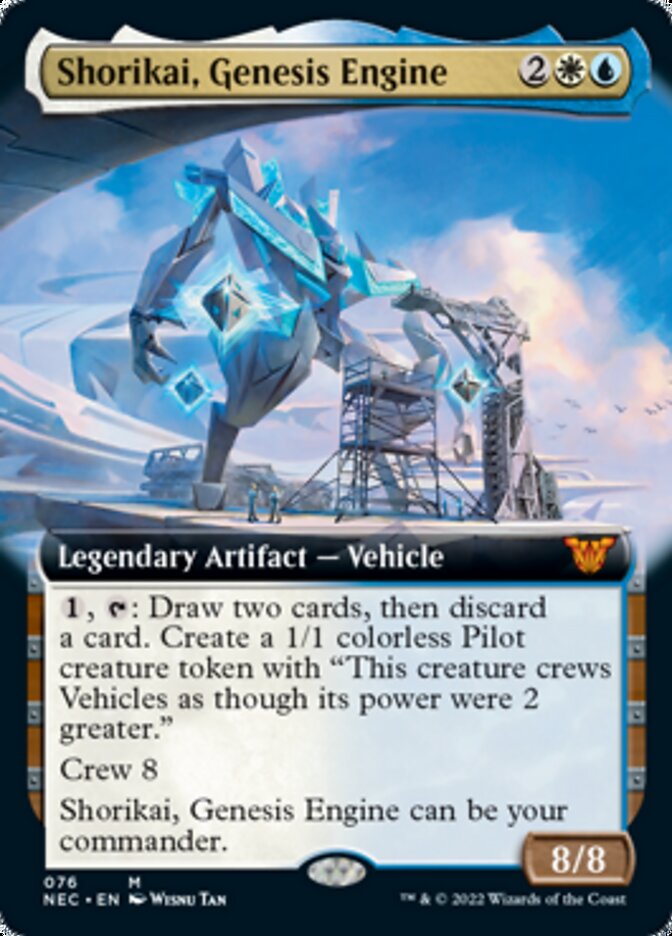 Shorikai, Genesis Engine (Extended Art) [Kamigawa: Neon Dynasty Commander] | Gamers Paradise