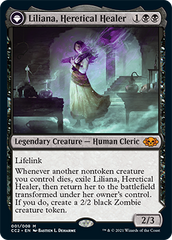 Liliana, Heretical Healer // Liliana, Defiant Necromancer [Commander Collection: Black] | Gamers Paradise