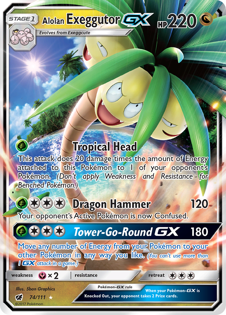 Alolan Exeggutor GX (74/111) [Sun & Moon: Crimson Invasion] | Gamers Paradise