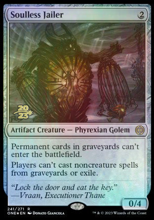 Soulless Jailer [Phyrexia: All Will Be One Prerelease Promos] | Gamers Paradise