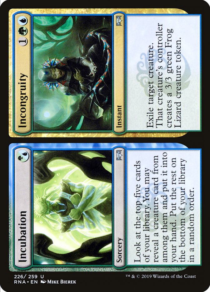 Incubation // Incongruity [Ravnica Allegiance] | Gamers Paradise