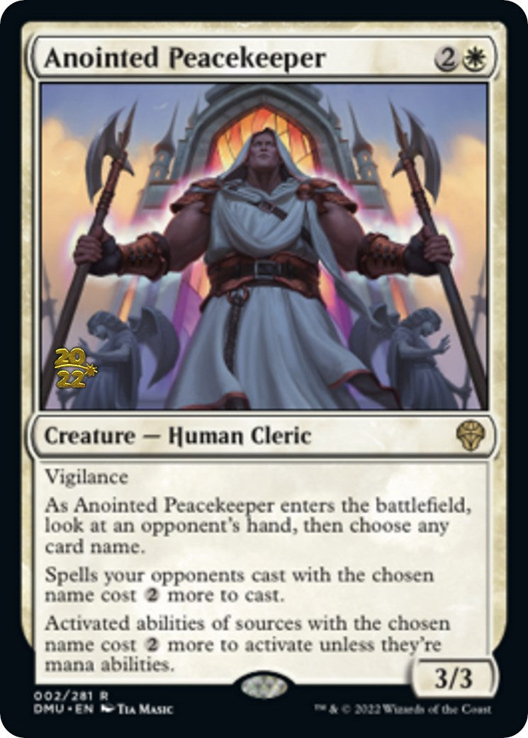 Anointed Peacekeeper [Dominaria United Prerelease Promos] | Gamers Paradise