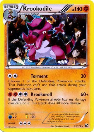 Krookodile (65/114) (Cracked Ice Holo) [Black & White: Base Set] | Gamers Paradise