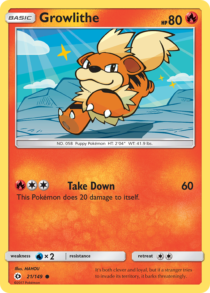 Growlithe (21/149) [Sun & Moon: Base Set] | Gamers Paradise