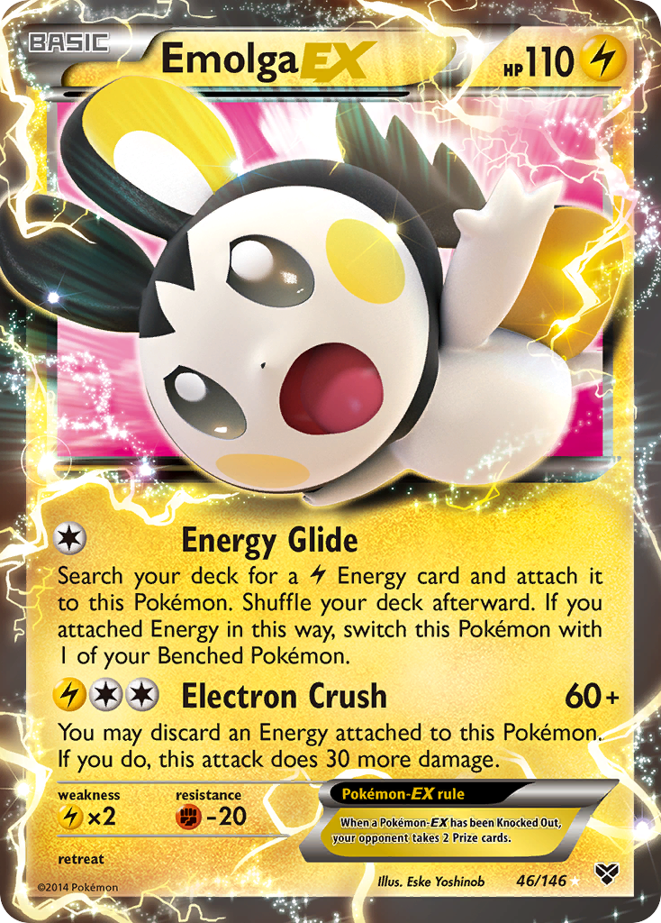 Emolga EX (46/146) [XY: Base Set] | Gamers Paradise