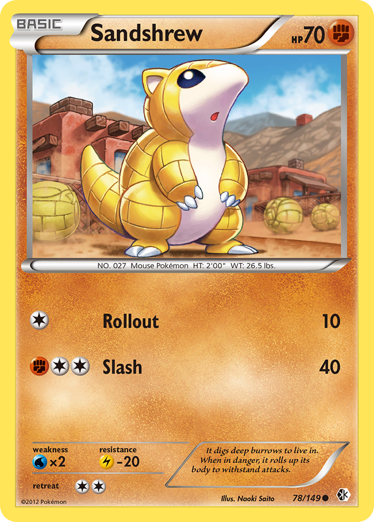 Sandshrew (78/149) [Black & White: Boundaries Crossed] | Gamers Paradise