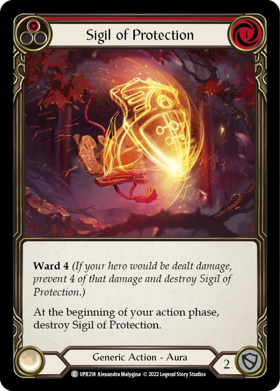 Sigil of Protection (Red) [UPR218] (Uprising)  Rainbow Foil | Gamers Paradise