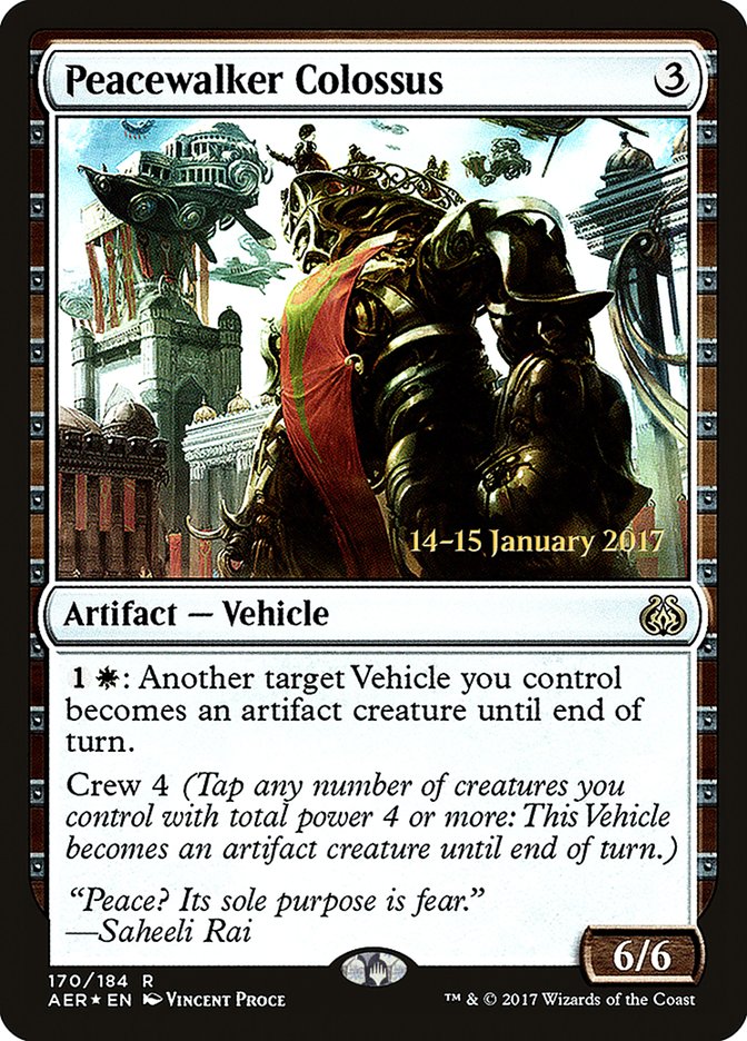 Peacewalker Colossus [Aether Revolt Prerelease Promos] | Gamers Paradise