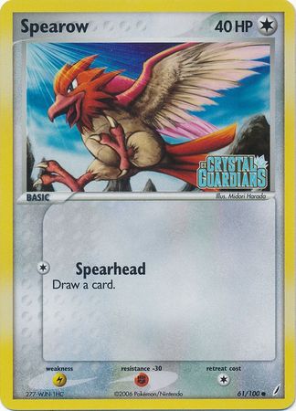 Spearow (61/100) (Stamped) [EX: Crystal Guardians] | Gamers Paradise