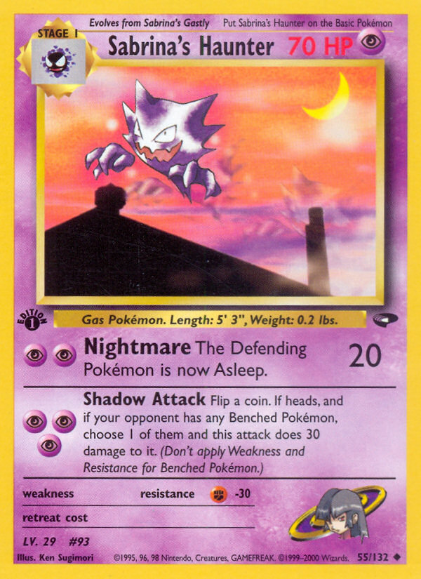 Sabrina's Haunter (55/132) [Gym Challenge 1st Edition] | Gamers Paradise