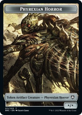 Servo // Phyrexian Horror Double-Sided Token [The Brothers' War Commander Tokens] | Gamers Paradise