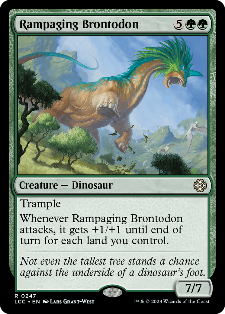 Rampaging Brontodon [The Lost Caverns of Ixalan Commander] | Gamers Paradise