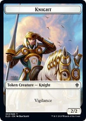 Knight // Food (17) Double-Sided Token [Throne of Eldraine Tokens] | Gamers Paradise