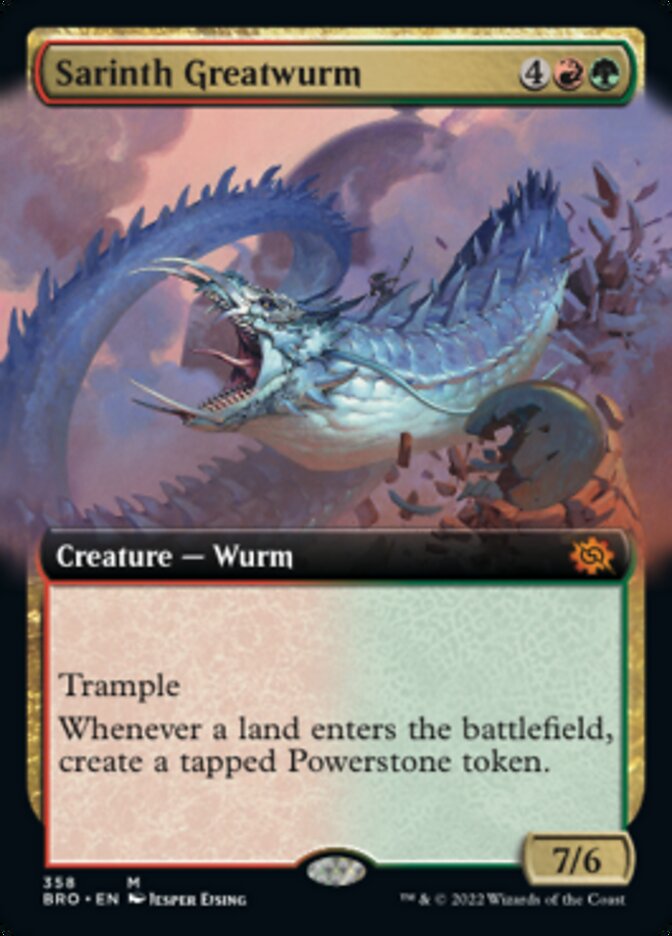 Sarinth Greatwurm (Extended Art) [The Brothers' War] | Gamers Paradise