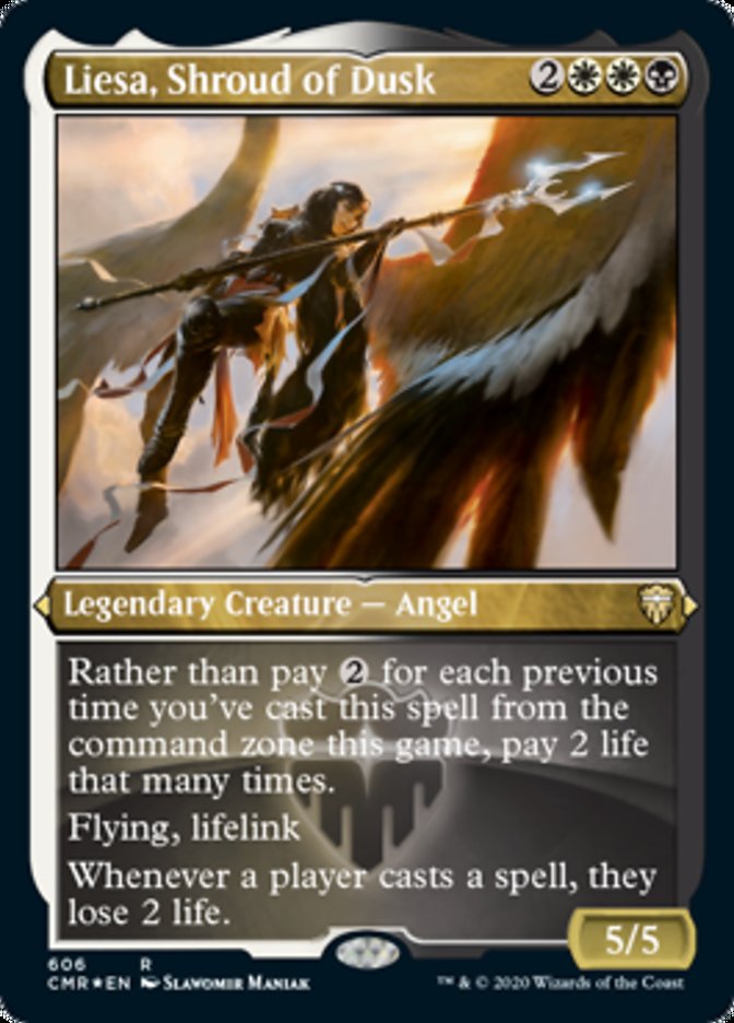 Liesa, Shroud of Dusk (Etched) [Commander Legends] | Gamers Paradise