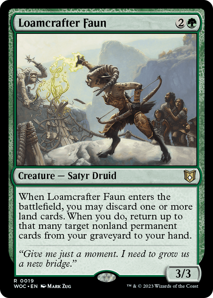 Loamcrafter Faun [Wilds of Eldraine Commander] | Gamers Paradise