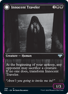 Innocent Traveler // Malicious Invader [Innistrad: Double Feature] | Gamers Paradise