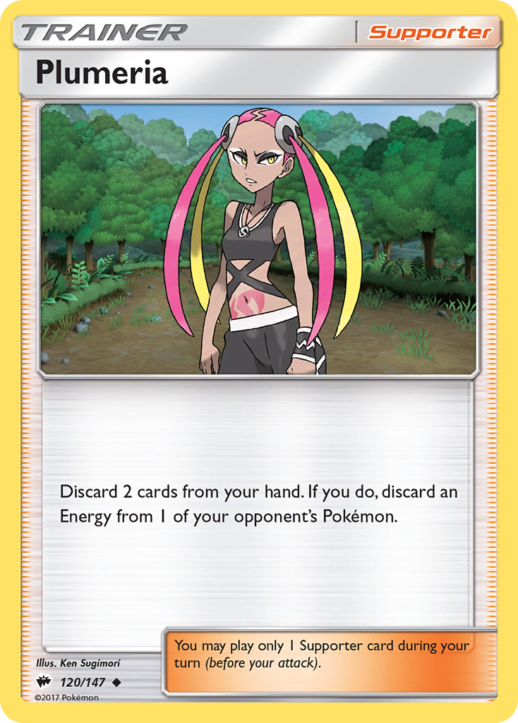 Plumeria (120/147) [Sun & Moon: Burning Shadows] | Gamers Paradise