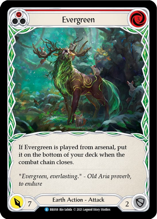 Evergreen (Red) [BRI018] (Tales of Aria Briar Blitz Deck)  1st Edition Normal | Gamers Paradise