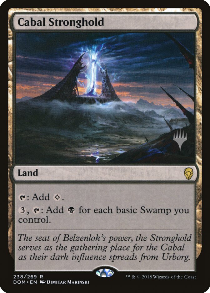 Cabal Stronghold (Promo Pack) [Dominaria Promos] | Gamers Paradise