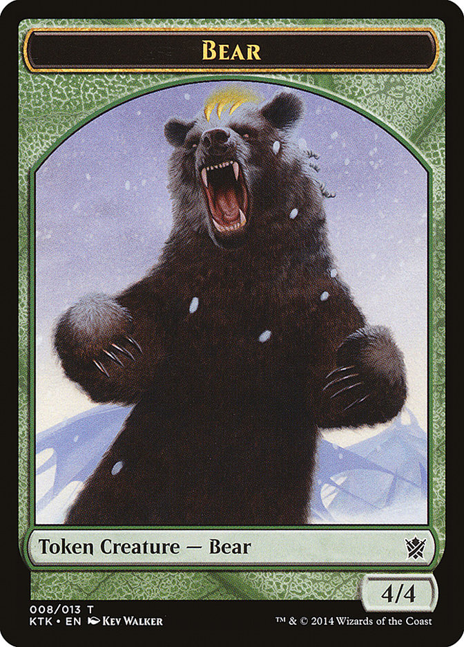 Bear Token [Khans of Tarkir Tokens] | Gamers Paradise