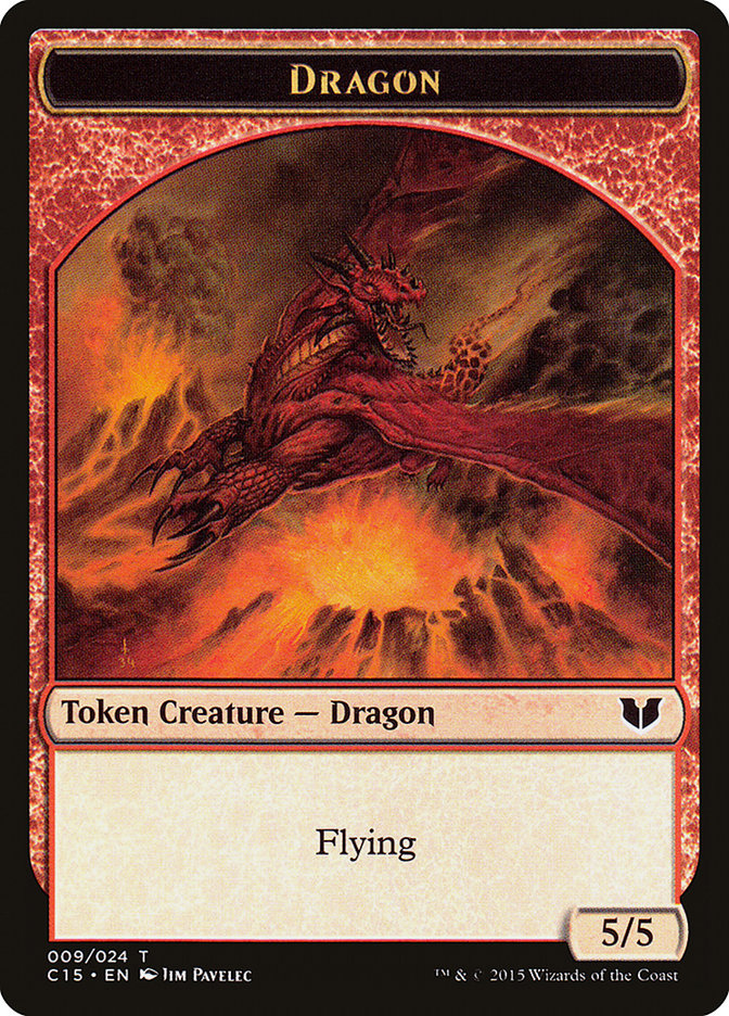 Dragon // Dragon Double-Sided Token [Commander 2015 Tokens] | Gamers Paradise