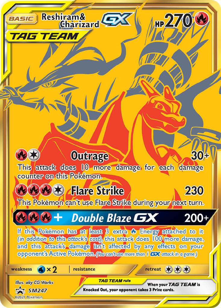 Reshiram & Charizard GX (SM247) (Jumbo Card) [Sun & Moon: Black Star Promos] | Gamers Paradise