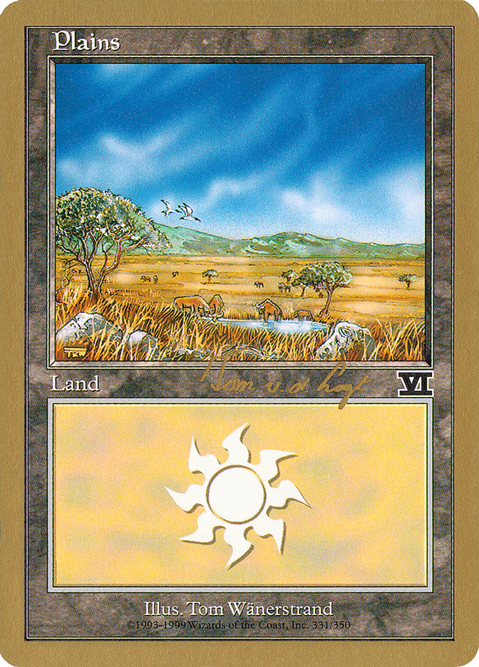 Plains (tvdl331) (Tom van de Logt) [World Championship Decks 2000] | Gamers Paradise