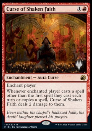 Curse of Shaken Faith (Promo Pack) [Innistrad: Midnight Hunt Promos] | Gamers Paradise