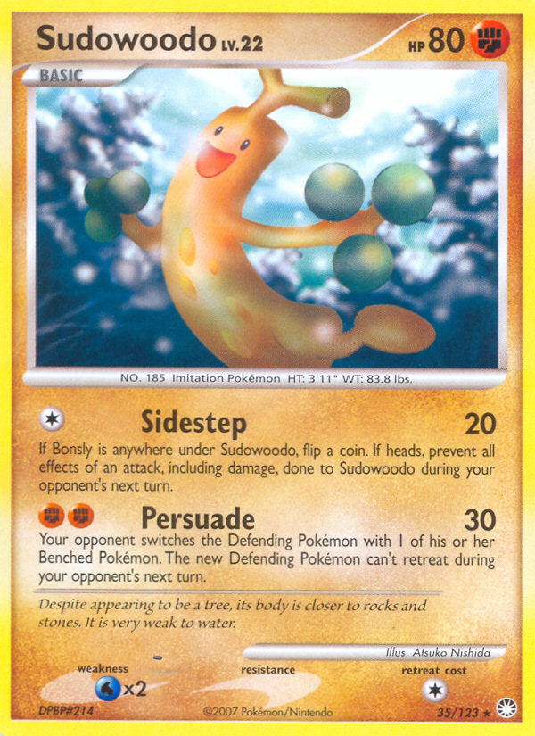 Sudowoodo (35/123) [Diamond & Pearl: Mysterious Treasures] | Gamers Paradise