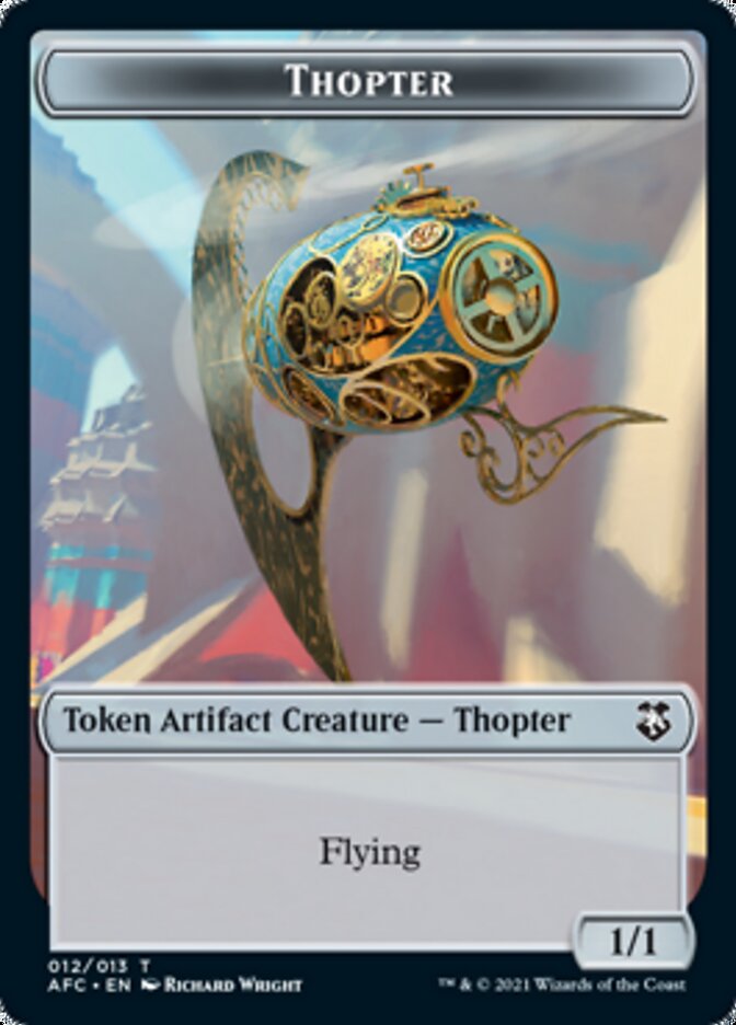 Thopter // Treasure Double-Sided Token [Dungeons & Dragons: Adventures in the Forgotten Realms Commander Tokens] | Gamers Paradise