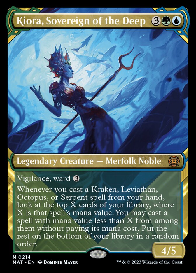 Kiora, Sovereign of the Deep (Showcase Halo Foil) [March of the Machine: The Aftermath] | Gamers Paradise
