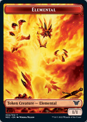 Elemental // Spirit (009) Double-Sided Token [Kamigawa: Neon Dynasty Commander Tokens] | Gamers Paradise