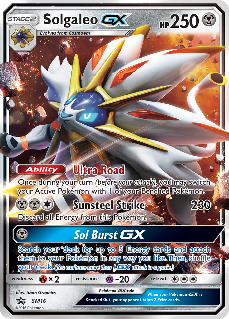 Solgaleo GX (SM16) [Sun & Moon: Black Star Promos] | Gamers Paradise