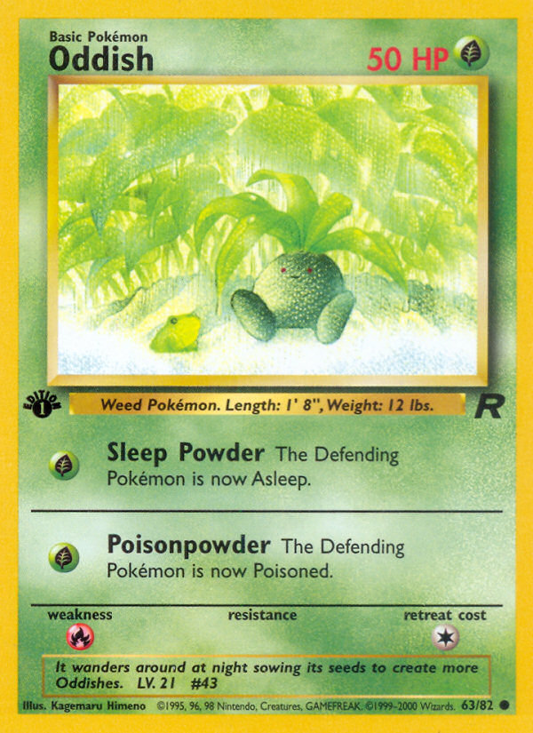 Oddish (63/82) [Team Rocket 1st Edition] | Gamers Paradise