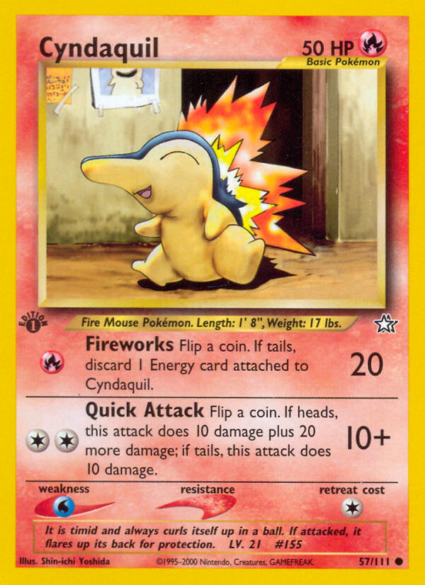 Cyndaquil (57/111) [Neo Genesis 1st Edition] | Gamers Paradise