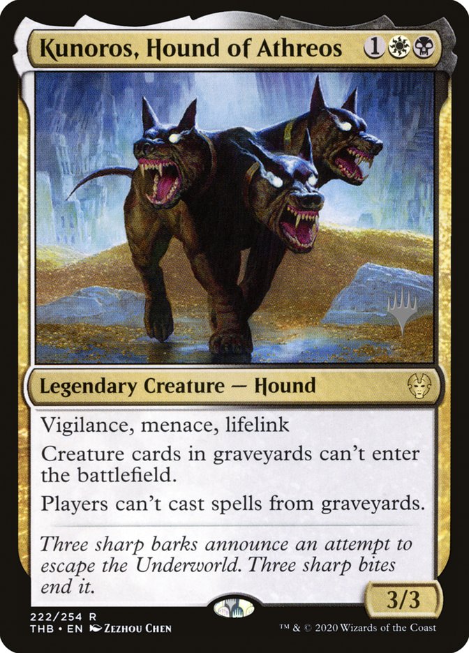 Kunoros, Hound of Athreos (Promo Pack) [Theros Beyond Death Promos] | Gamers Paradise