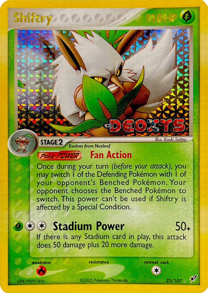 Shiftry (25/107) (Stamped) [EX: Deoxys] | Gamers Paradise