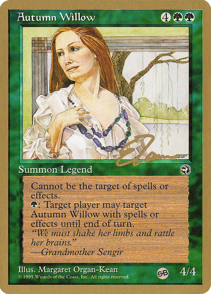 Autumn Willow (Eric Tam) (SB) [Pro Tour Collector Set] | Gamers Paradise