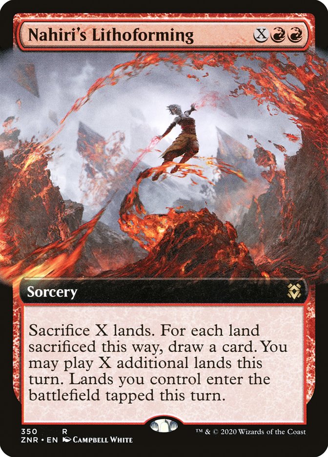 Nahiri's Lithoforming (Extended Art) [Zendikar Rising] | Gamers Paradise
